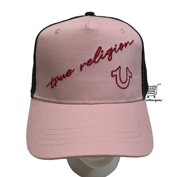True Religion Adjustable Snapback Embroidered Trucker Cap Hat Brand New - Picture 1 of 11